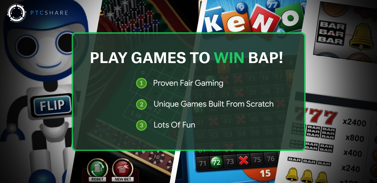 Boost Your BAP: Play Casino Games at PTC Share!